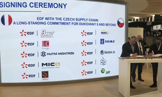 Podpis memoranda o spolupráci s EDF