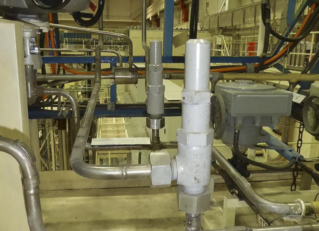 Замена оригинальных предохранительных клапанов в системах первого контура на АЭС «Дукованы»