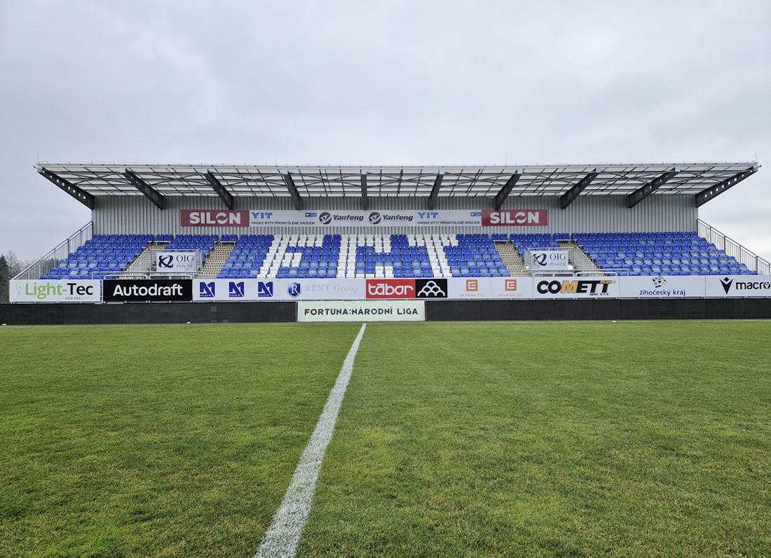 Realizace kamerového systému na stadionu FC Silon Táborsko