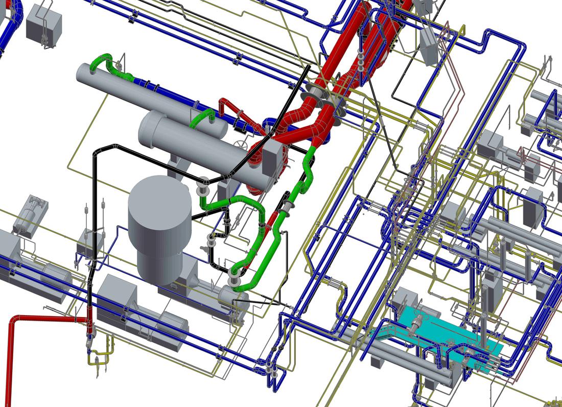 Rekonstrukce potrubních řádů TVD na podlaží - 4,2 a 0,0 m pro chlazení bezpečnostních systémů JE Temelín